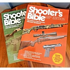 Shooter's‎ Bible Lot 2 Books 109th & 110th Editions Firearms Guide Reference